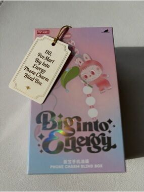 110,NWOT Pop Mart Big Into Energy Phone Charm Blind Box